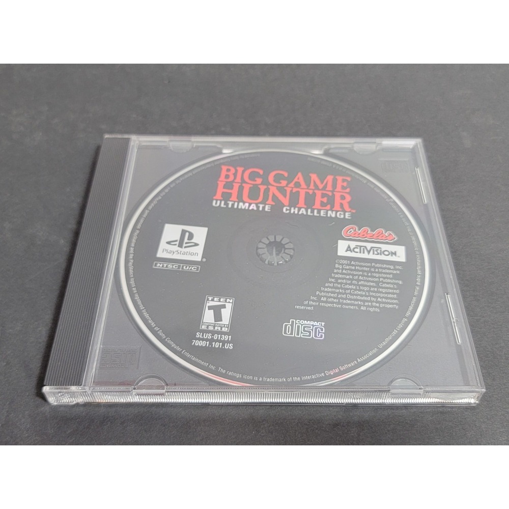Cabela's Big Game Hunter: Ultimate Challenge PS1 2001 Disc Only